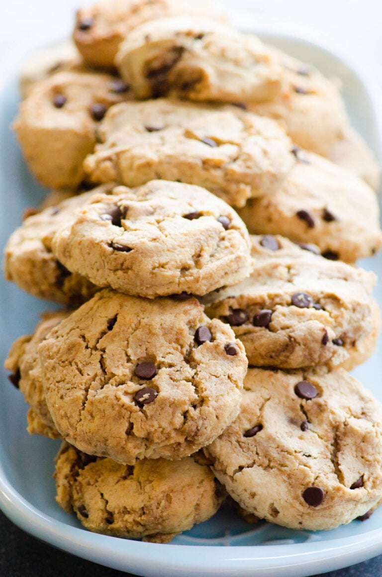 Almond Flour Chocolate Chip Cookies {Grain Free}