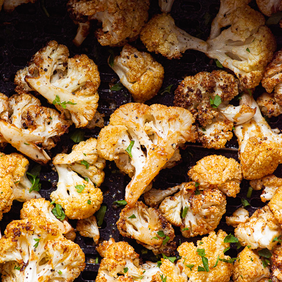 Air Fryer Cauliflower - iFoodReal.com