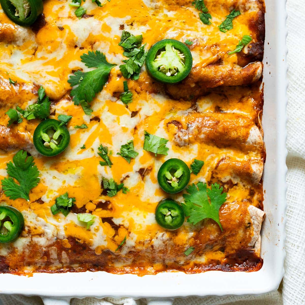 Healthy Chicken Enchiladas