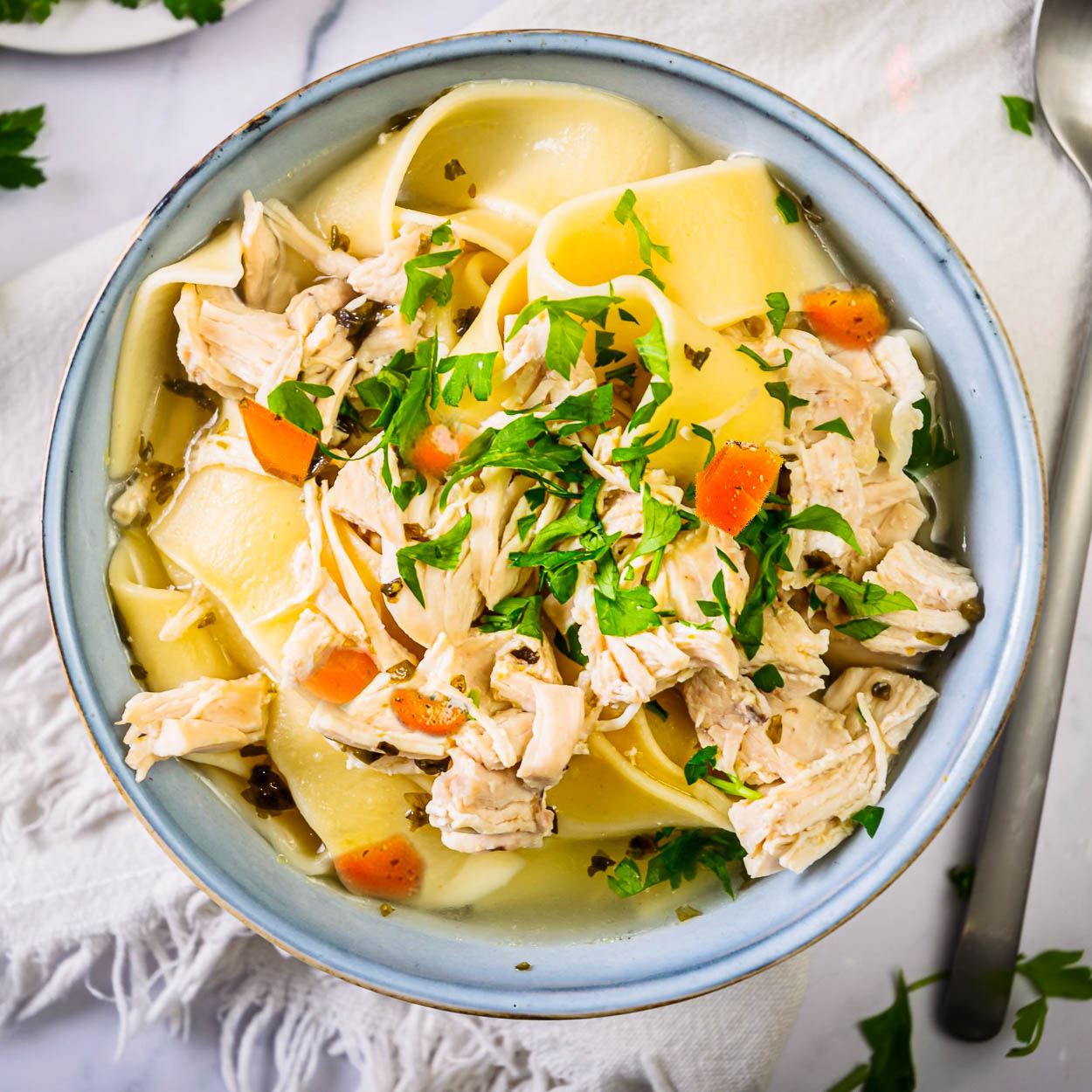 Instant Pot Chicken Noodle Soup Recipe IFoodReal