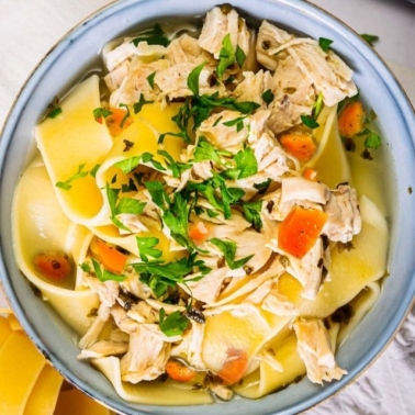 how to make instant pot chicken noodle soup