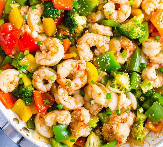 Healthy Shrimp and Vegetable Stir Fry