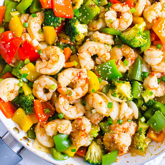 Healthy Shrimp and Vegetable Stir Fry - I Food Real 