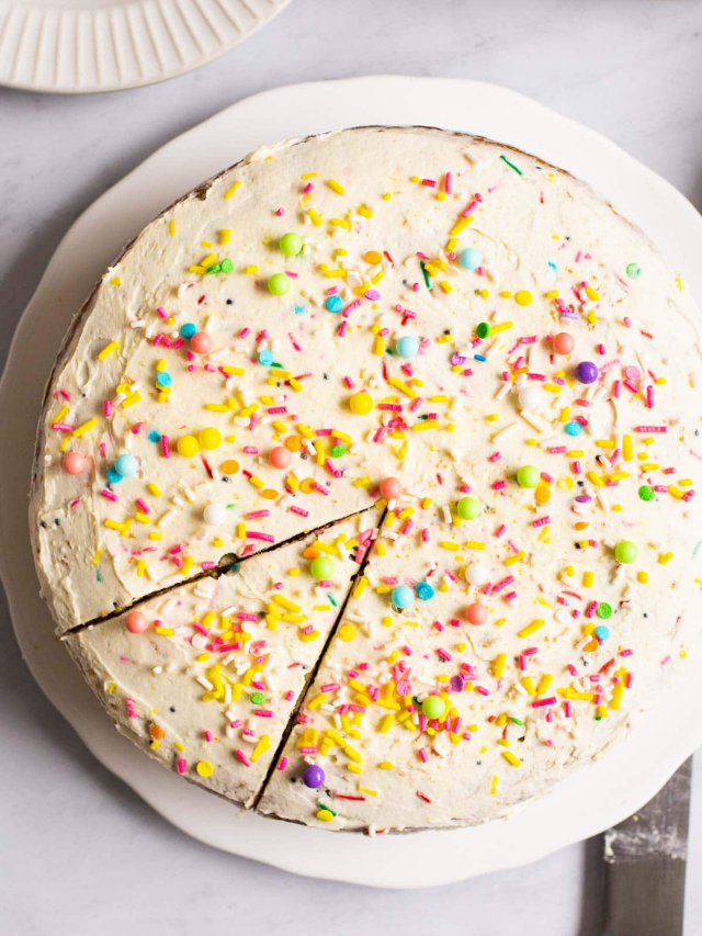 Healthy Birthday Cake - iFOODreal.com