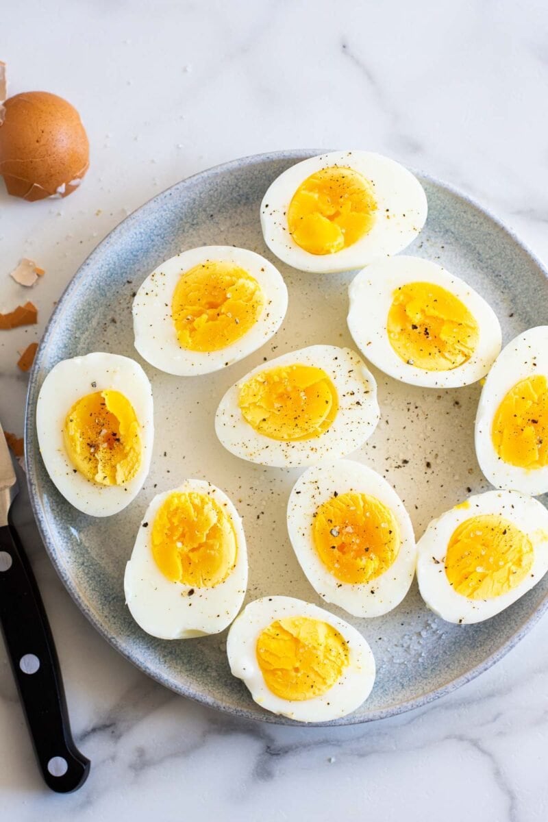 Air Fryer Hard Boiled Eggs - iFoodReal.com