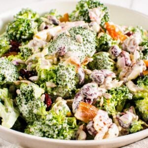 Healthy Broccoli Salad with Greek Yogurt Dressing