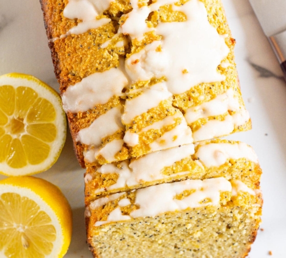 Healthy Lemon Poppy Seed Bread with Almond Flour
