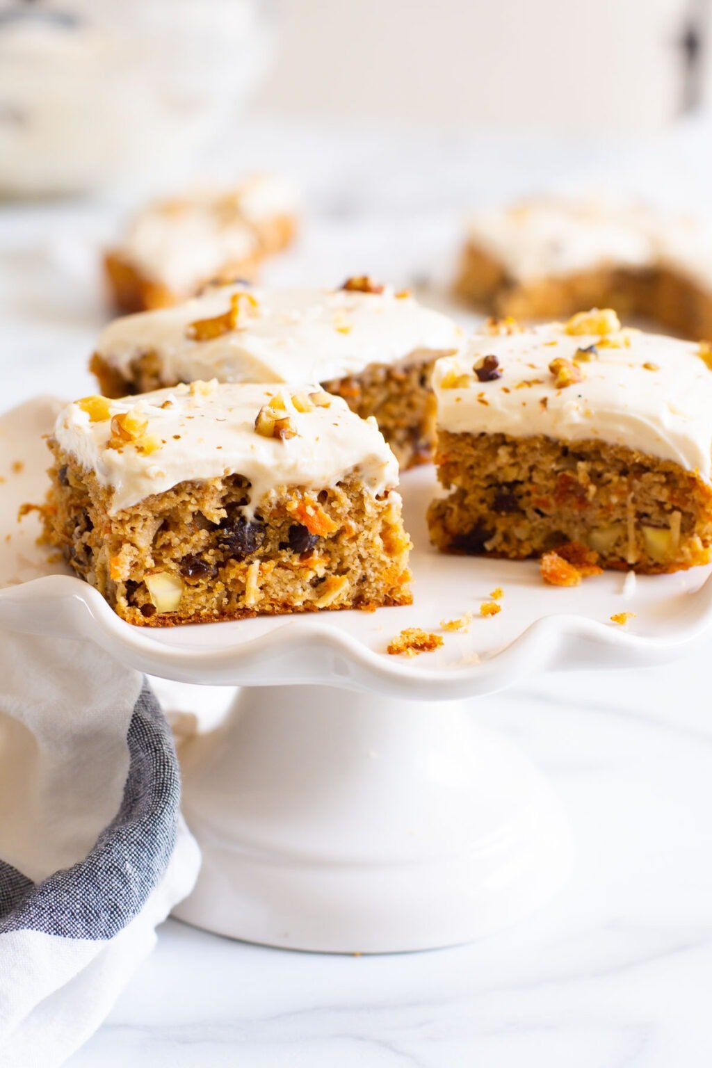 Healthy Carrot Cake Bars