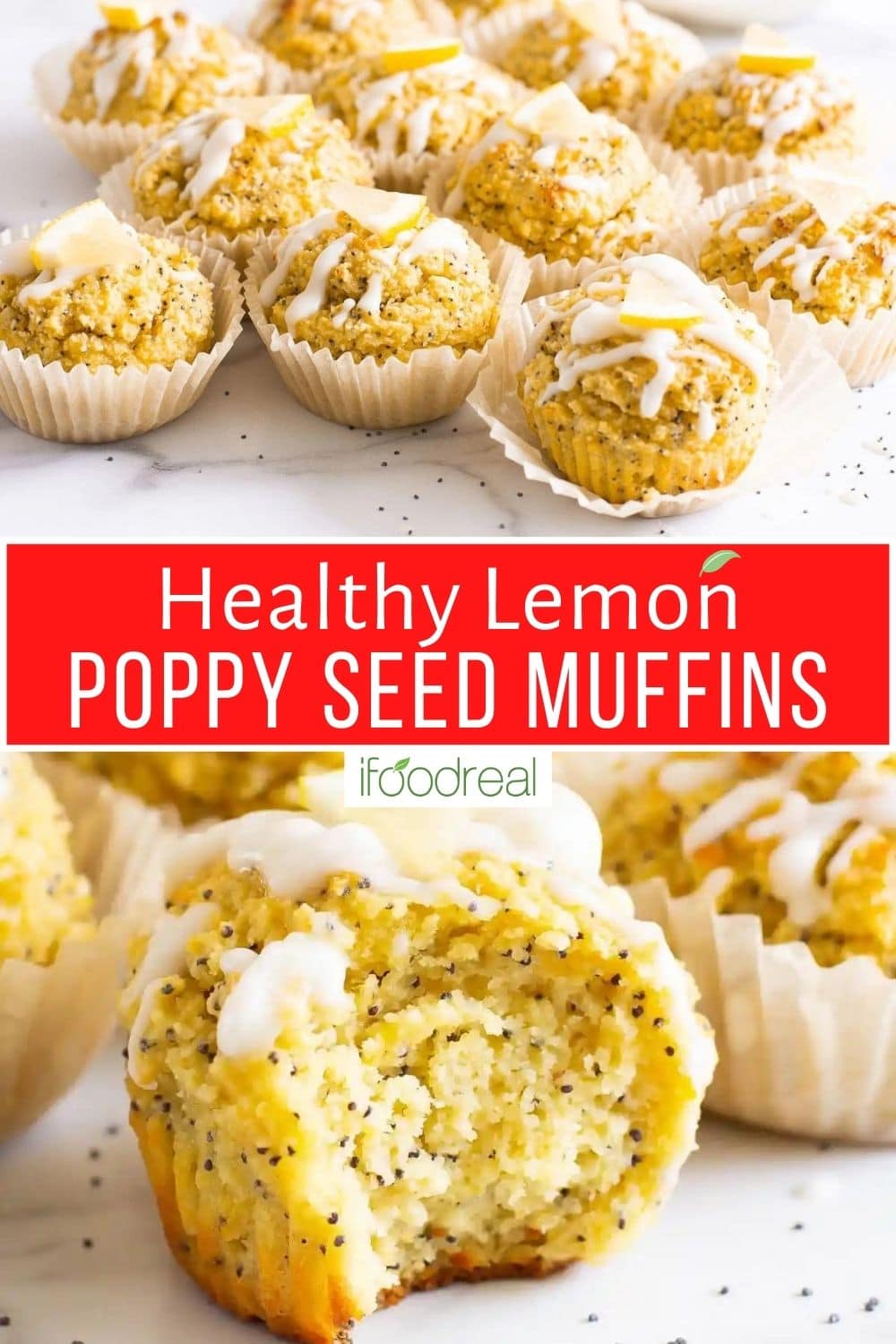 Healthy Lemon Poppy Seed Muffins