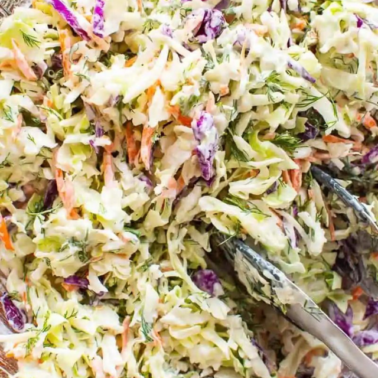 Healthy Coleslaw with Greek Yogurt