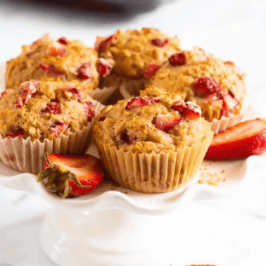 Healthy Strawberry Muffins