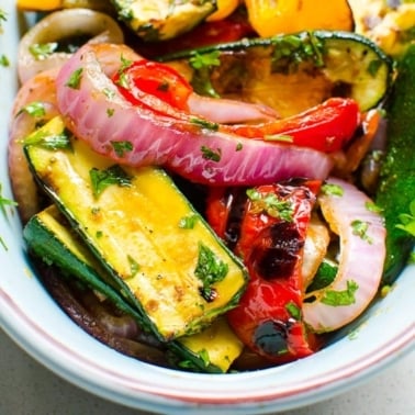 Balsamic Grilled Vegetables - iFoodReal.com