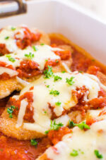 Healthy Baked Chicken Parmesan - iFoodReal.com