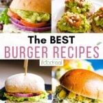 A collage of best healthy burger recipes