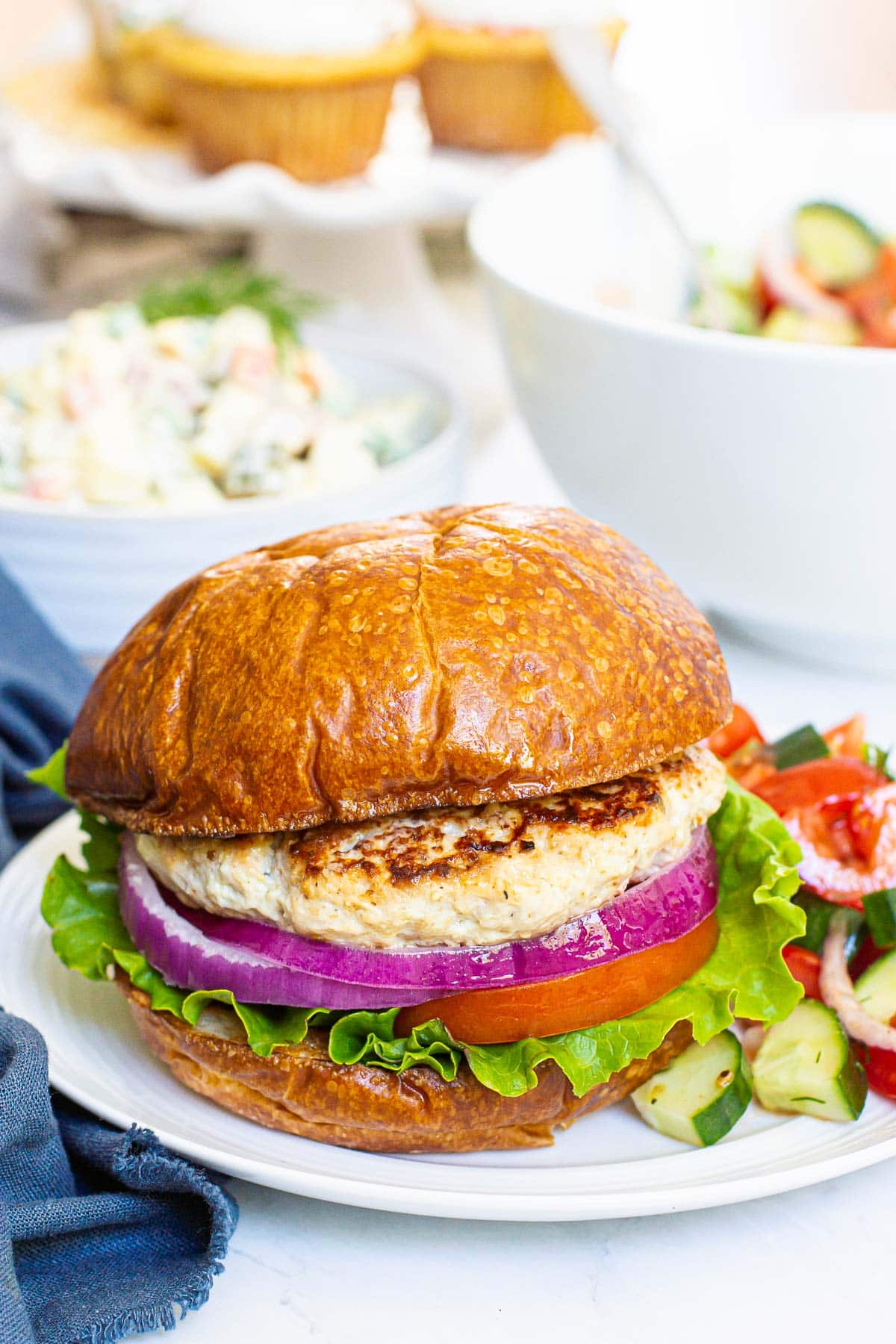 Ground Chicken Burgers