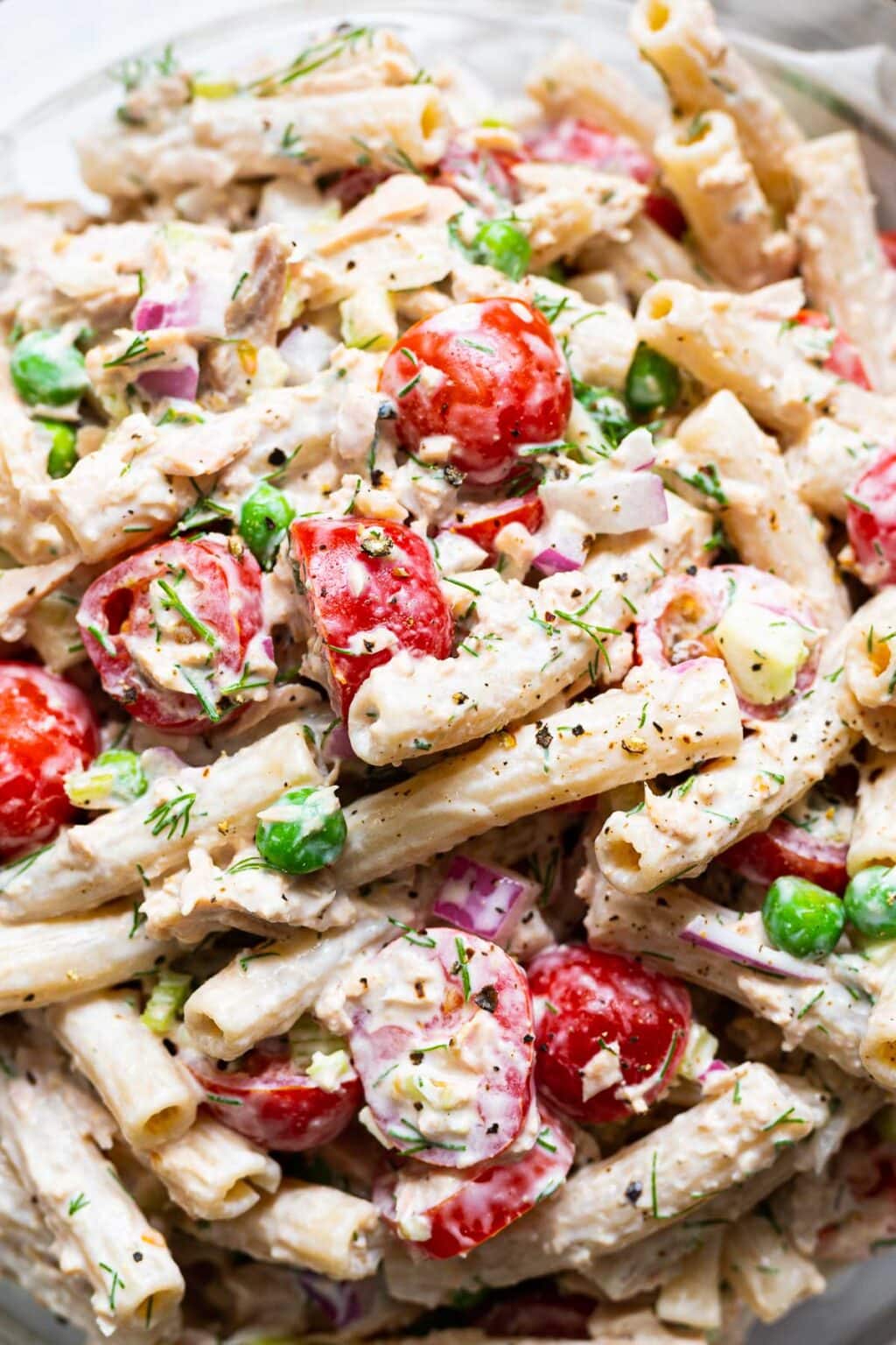 Healthy Tuna Pasta Salad - iFoodReal.com