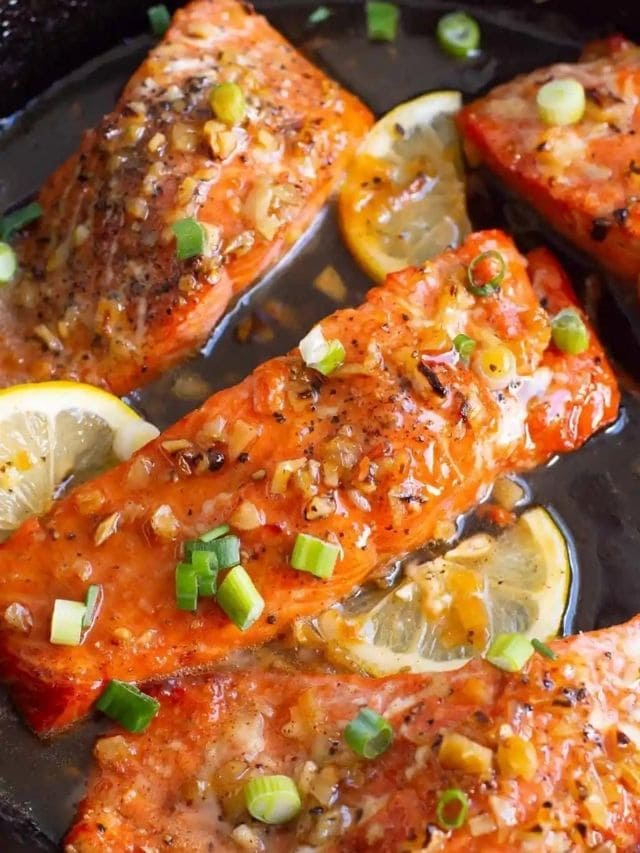 Easy Honey Garlic Glazed Salmon Ifoodreal Com