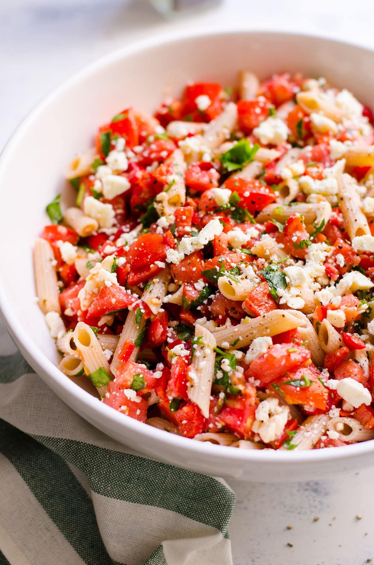 Tomato Pasta Salad - iFoodReal.com