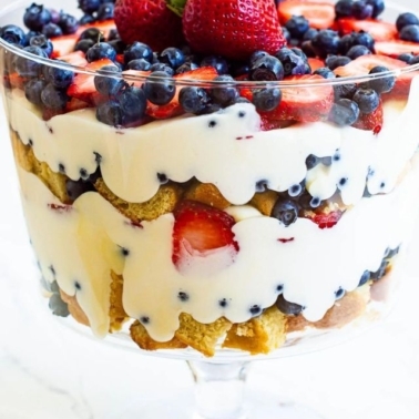 Healthy Berry Trifle