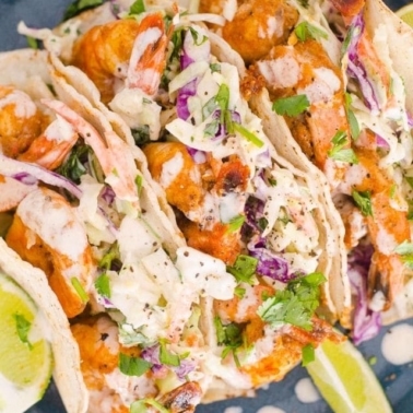 Shrimp Tacos with Slaw