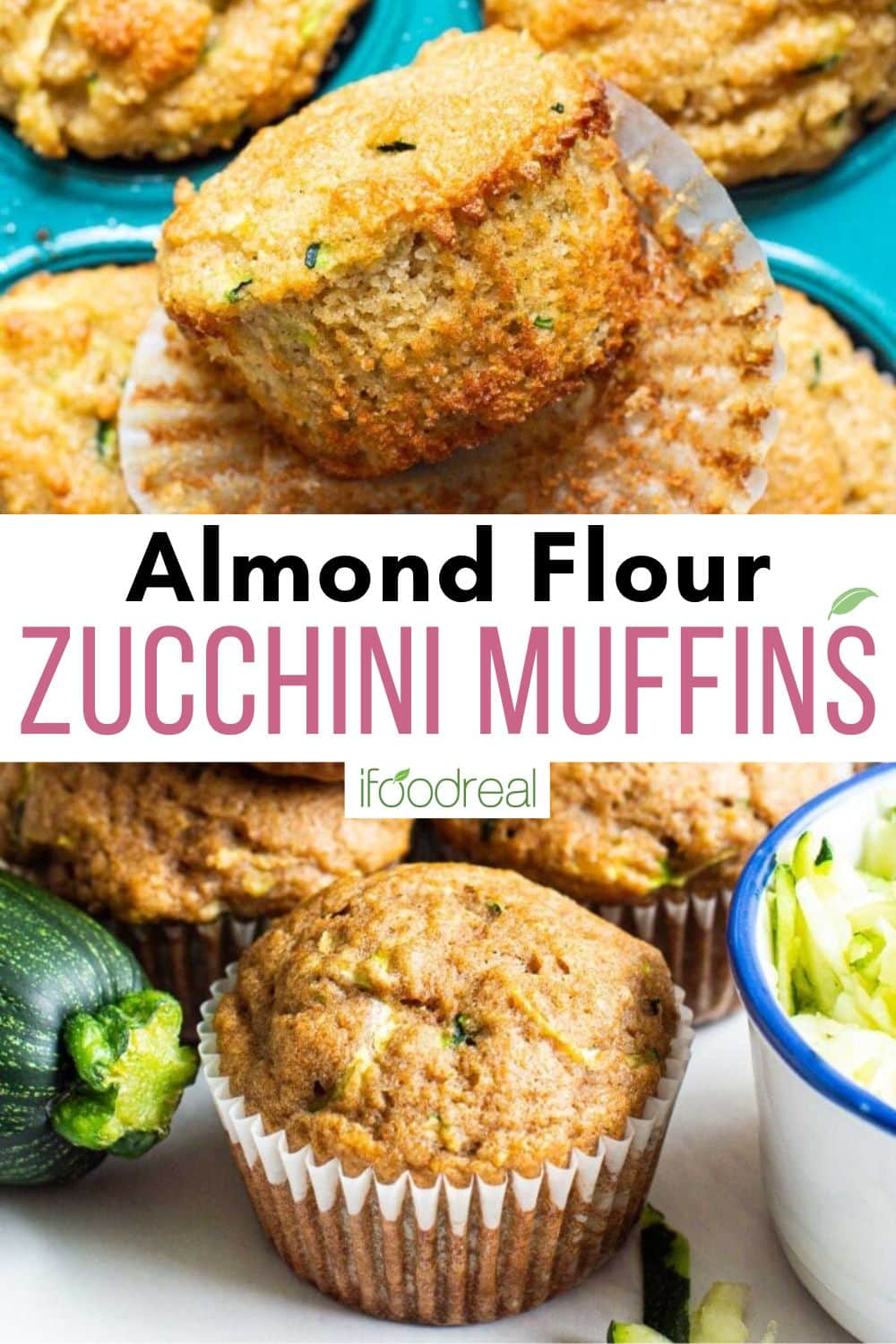 Almond Flour Zucchini Muffins