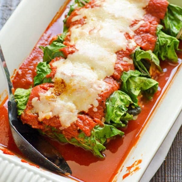 Low Carb Chicken Enchiladas - iFoodReal.com