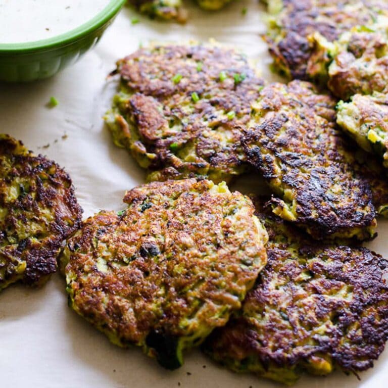 Tuna Zucchini Fritters - iFoodReal.com