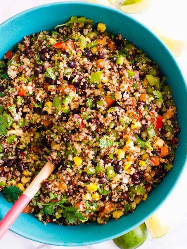 Southwestern Quinoa Salad Story - iFOODreal.com