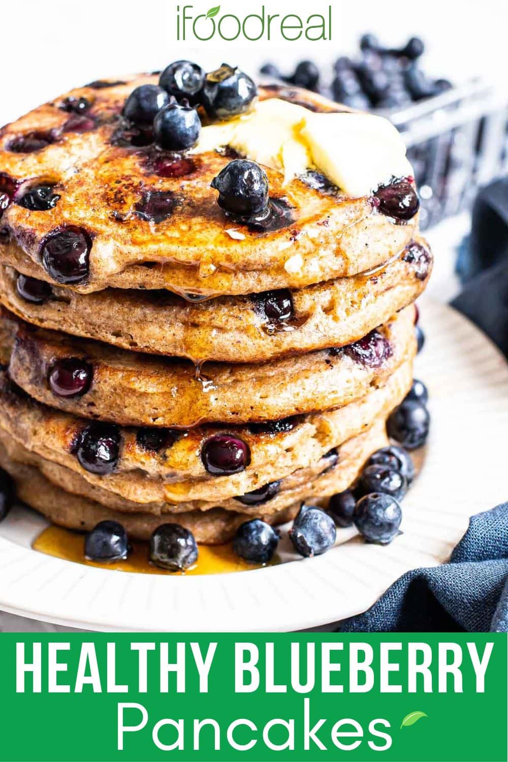 Healthy Blueberry Pancakes