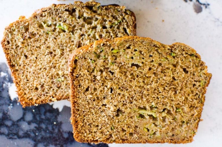 Healthy Zucchini Banana Bread - iFoodReal.com