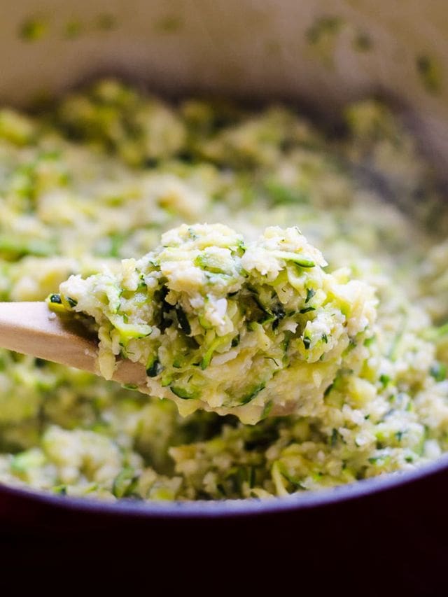 Cheesy Cauliflower Rice Story - IFoodReal.com