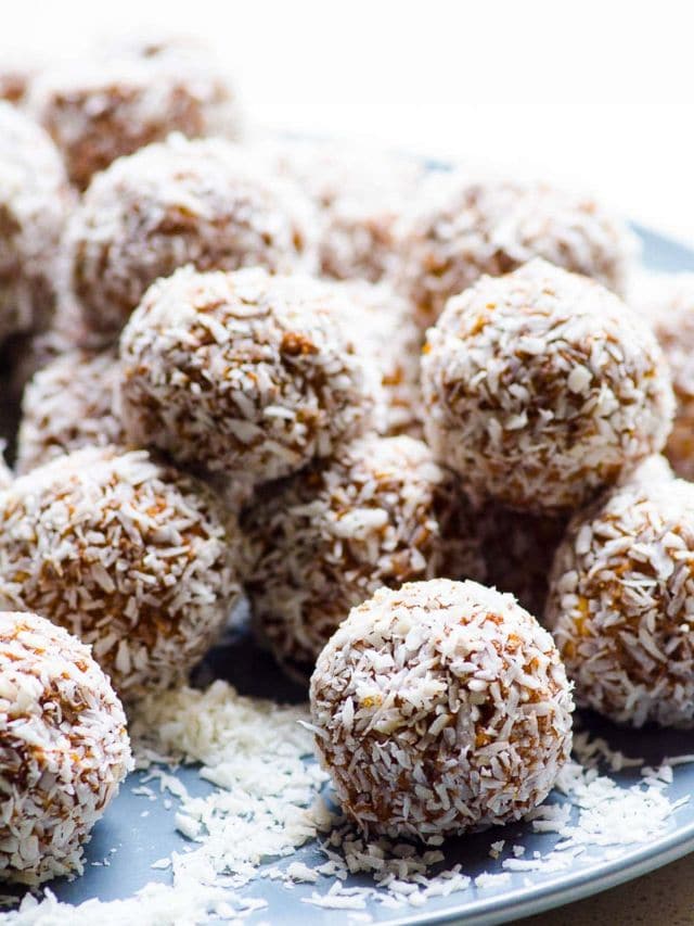 Easy No Bake Protein Balls Story - iFoodReal.com