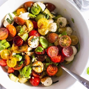 Tomato Mozzarella Avocado Salad