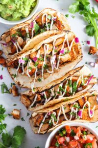 Easy Chicken Street Tacos Recipe - iFoodReal.com