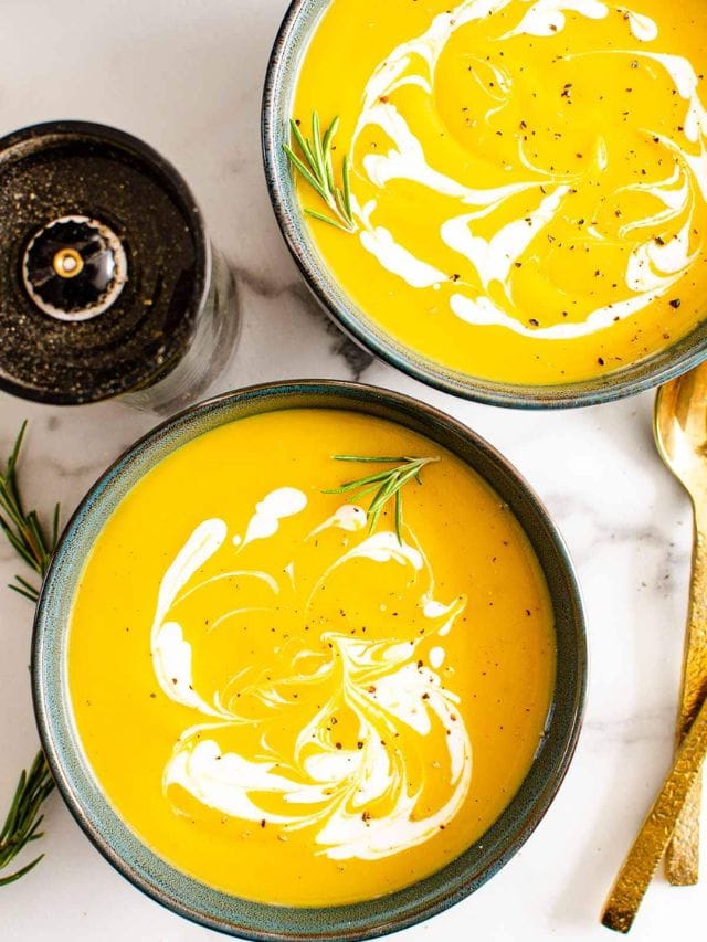 Easy Instant Pot Butternut Squash Soup Story - iFoodReal.com