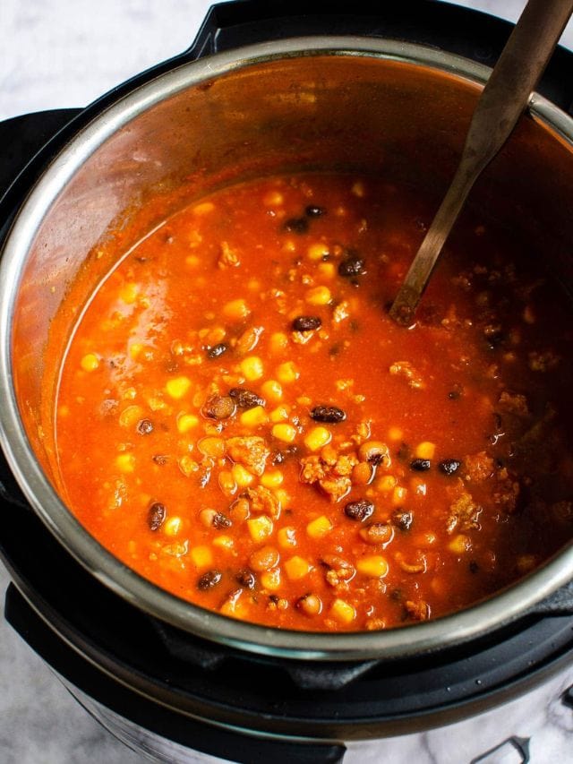 Easy Instant Pot Taco Soup Story - iFoodReal.com