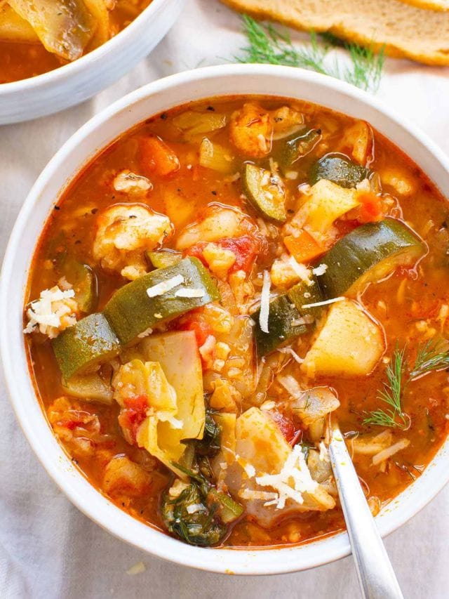 Instant Pot Vegetable Soup Story - iFoodReal.com