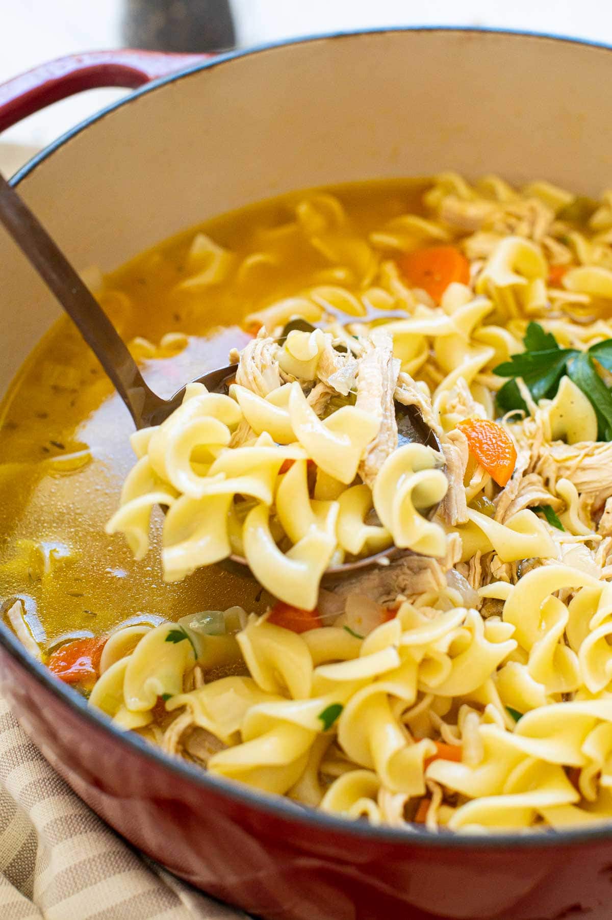 Quick and Easy Turkey Noodle Soup • Salt & Lavender