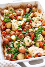 One Pan Chicken and Potatoes - iFoodReal.com