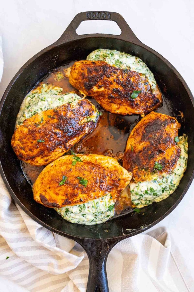 Spinach Stuffed Chicken Breast - iFoodReal.com