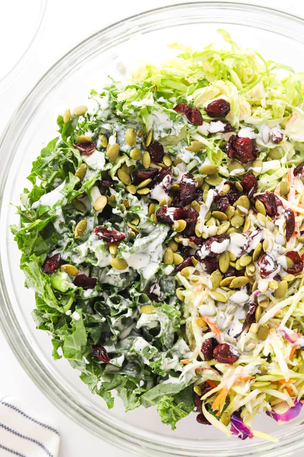 Sweet Kale Salad with Poppy Seed Dressing