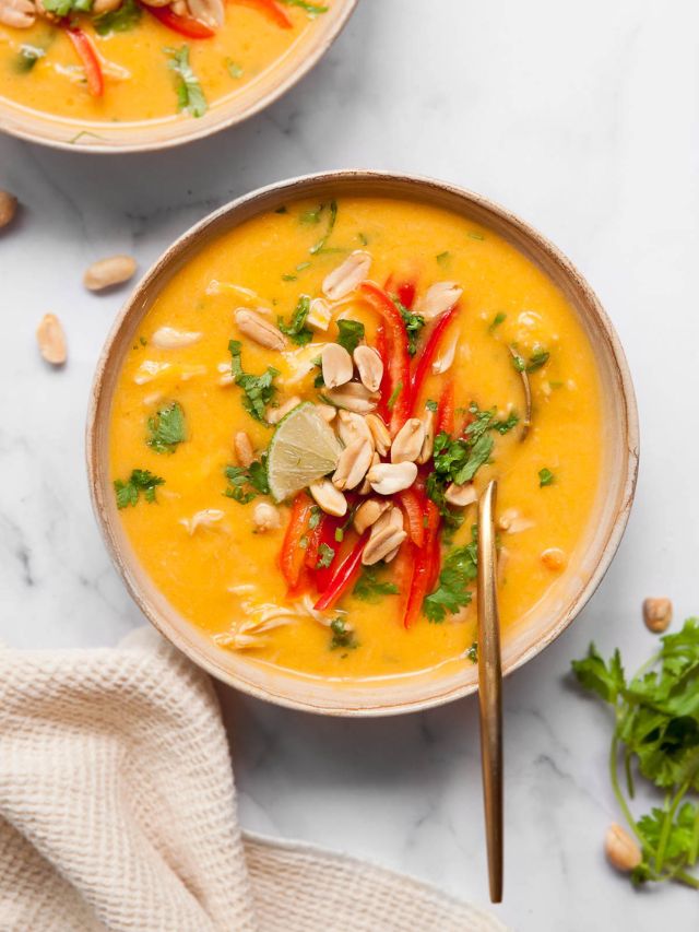 Thai Butternut Squash Soup - iFoodReal.com