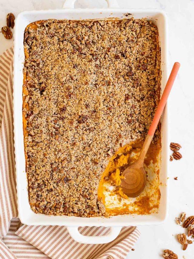 The Best Sweet Potato Casserole - iFoodReal.com