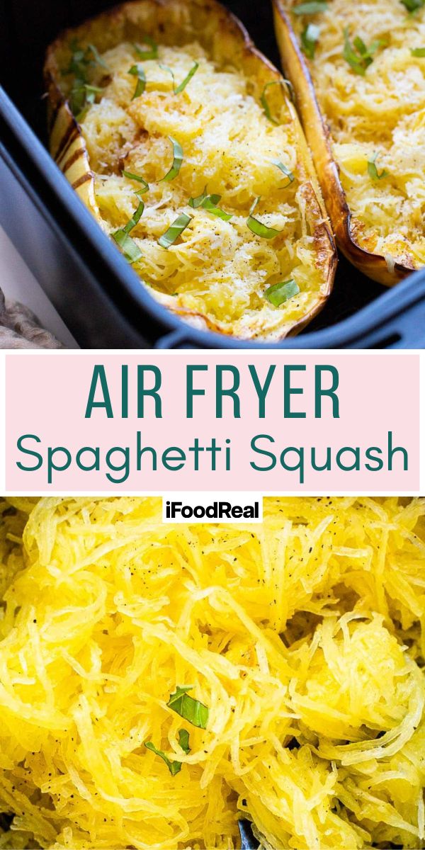Air Fryer Spaghetti Squash - iFoodReal.com