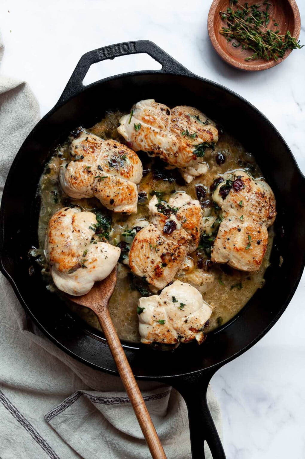 Cranberry and Brie Stuffed Chicken