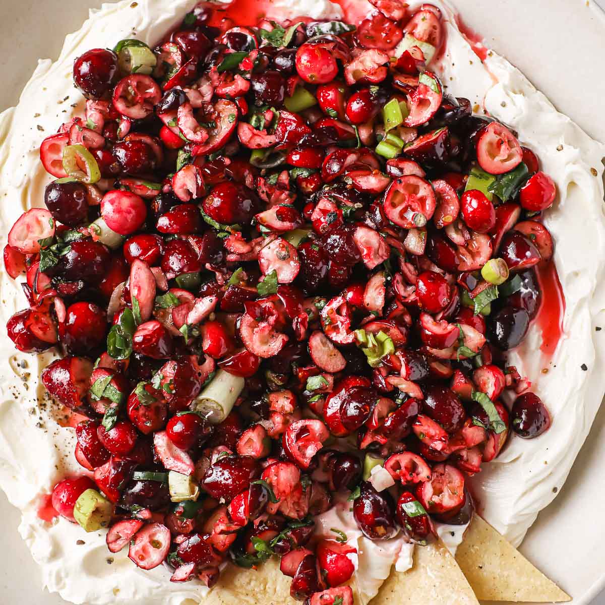 Cranberry Jalapeno Cream Cheese Dip 