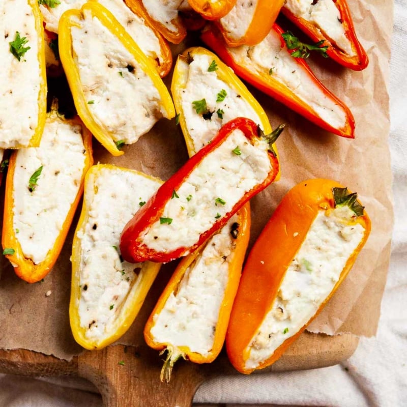 Goat Cheese Stuffed Mini Peppers