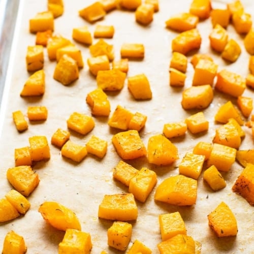 Roasted Butternut Squash Cubes