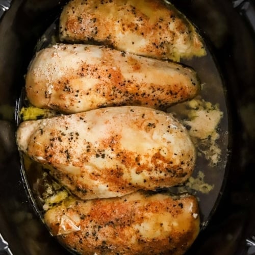 Juicy Slow Cooker Chicken Breast Recipe - iFoodReal.com