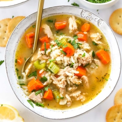 Turkey and Rice Soup - iFoodReal.com